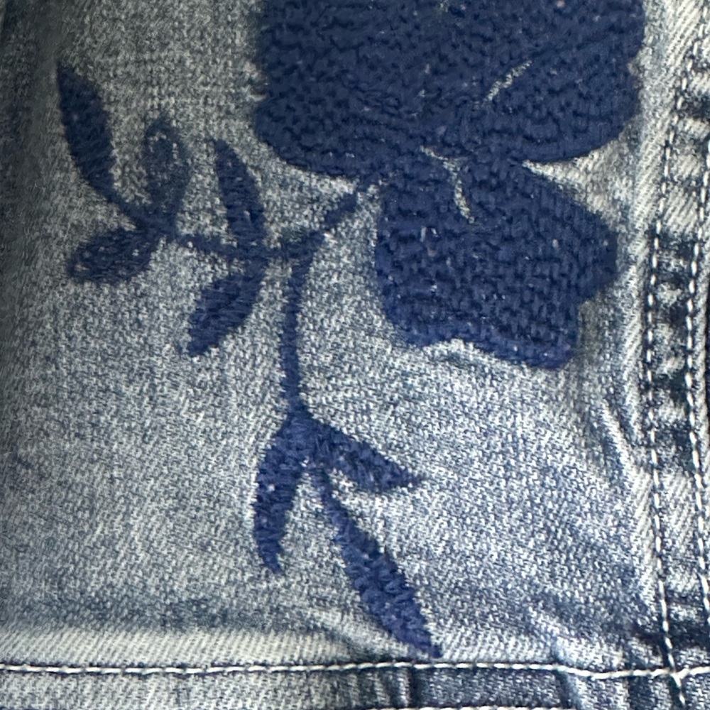 Peck and Peck acid washed vintage jean jacket size Small preowned - Picture 5 of 9